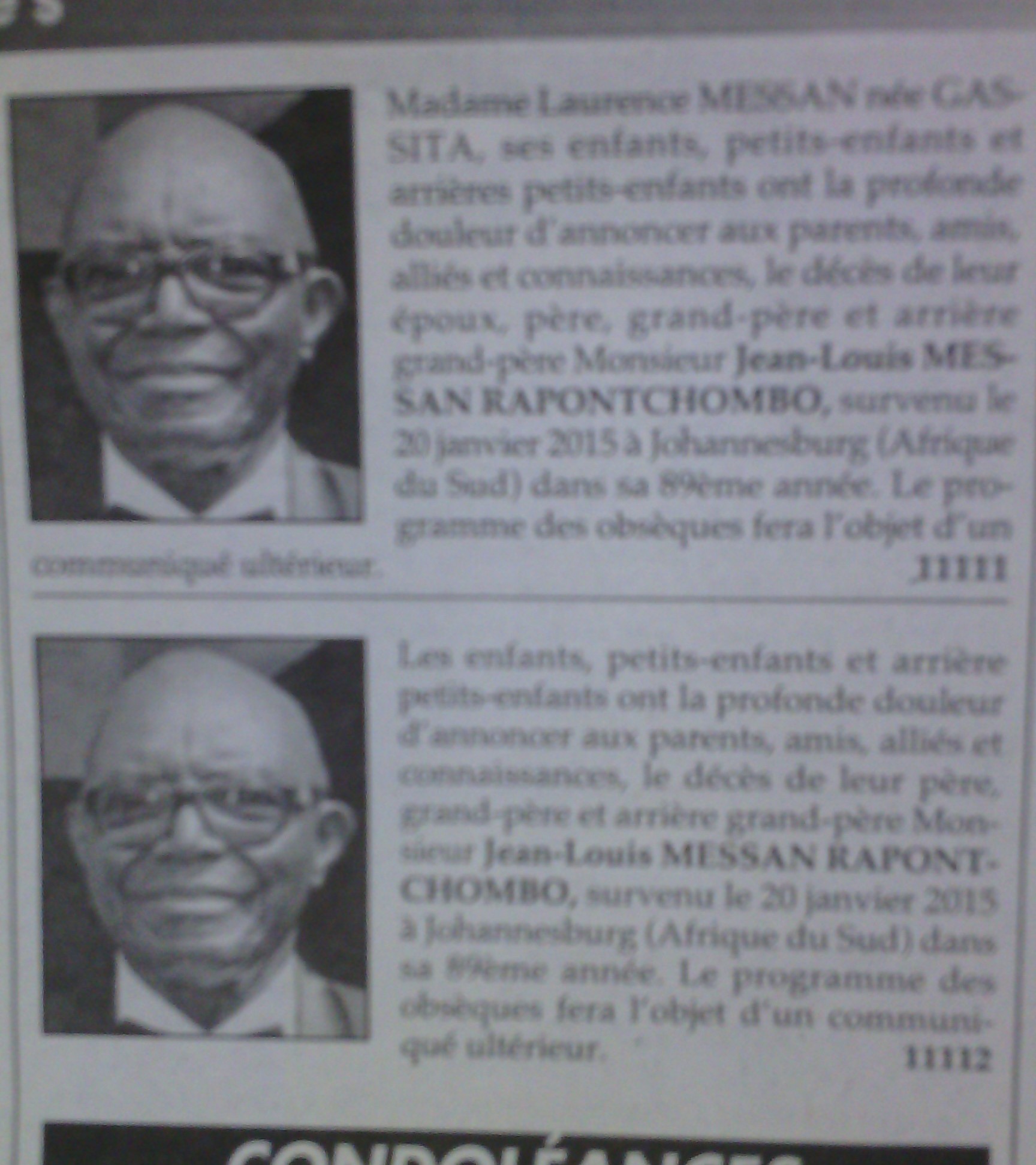 Décès de l’ancien médiateur de la République Jean Louis Messan