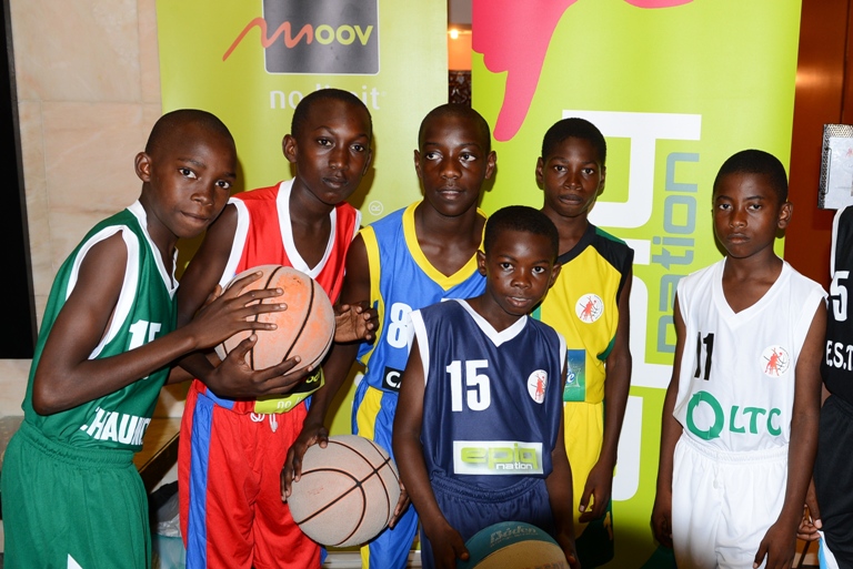 Un échantillon de jeunes qui participeront au mini championnat @ Moov Gabon