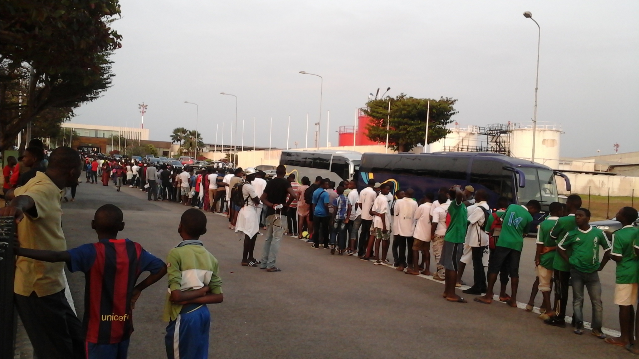 Arrivée à Libreville de Lionel Messi