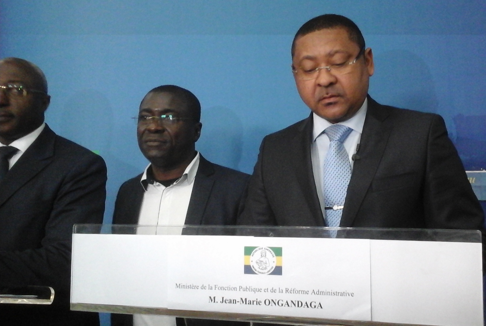 Jean Marie Ogandanga; le ministre de la Fonction publique a présenté cette reforme comme la meilleure chose qui soit arrivée aux fonctionnaires ces 20 dernières années @ Gabonactu.com