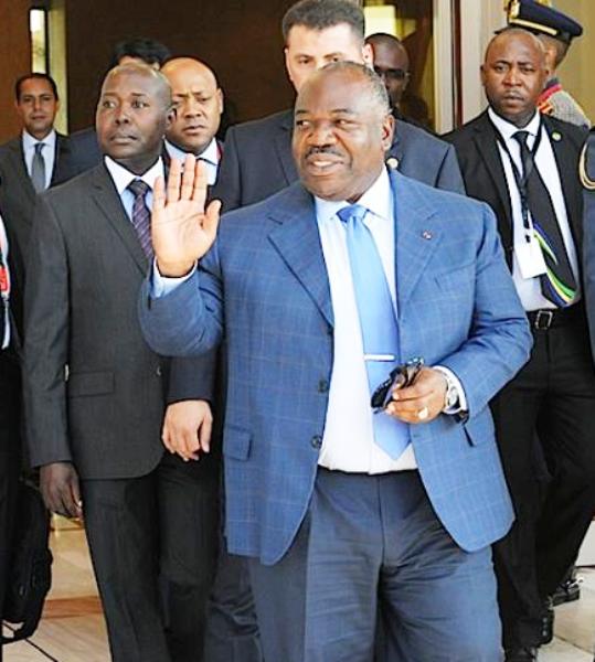 Ali Bongo au palais de l’Élysée le 14 septembre