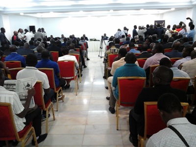 Une vue de la salle durant la déclaration @ Gabonactu.com