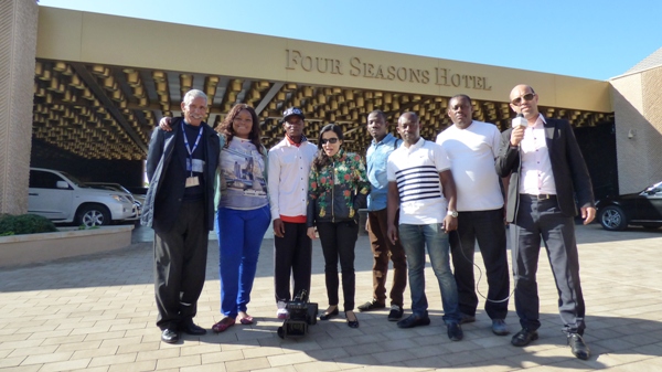 Sellek le merveilleux guide de Casa, Josiane, Thiery, Fati, Loïck, Rodolphe, Willy et Hussein le parfait chauffeur qui a fait le succès de notre aventure @ Gabonactu.com