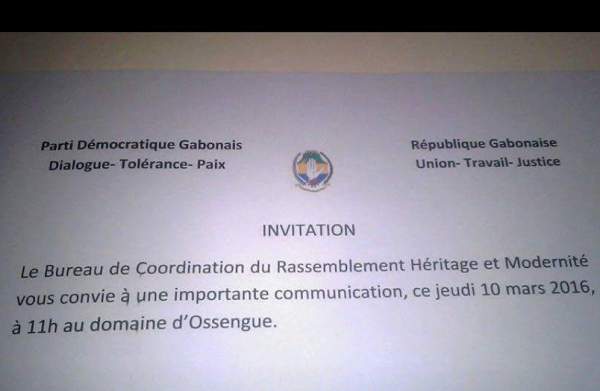 Héritage et modernité parlera ce jeudi