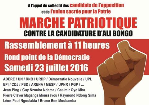 L’opposition annonce une marche pacifique contre Ali Bongo Ondimba samedi vers Rio