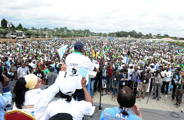 Ali Bongo a effectué une tournée électorale à Libreville