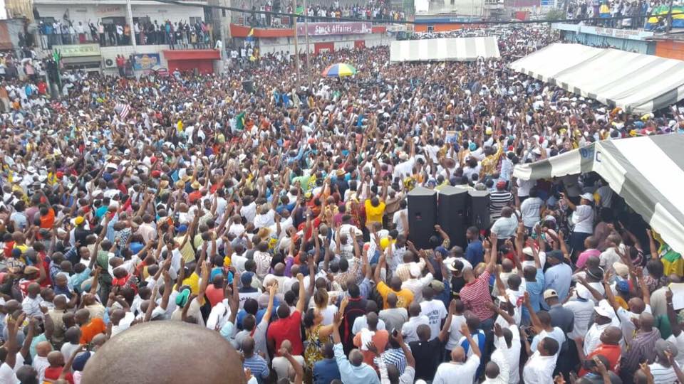 Jean Ping célébré à Nkembo comme un messie