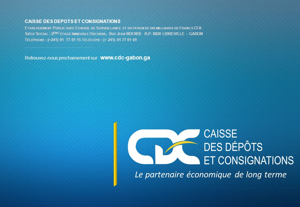 Le CDC signe un accord pour la création d’un fond en faveur des PME au Gabon et Afrique centrale