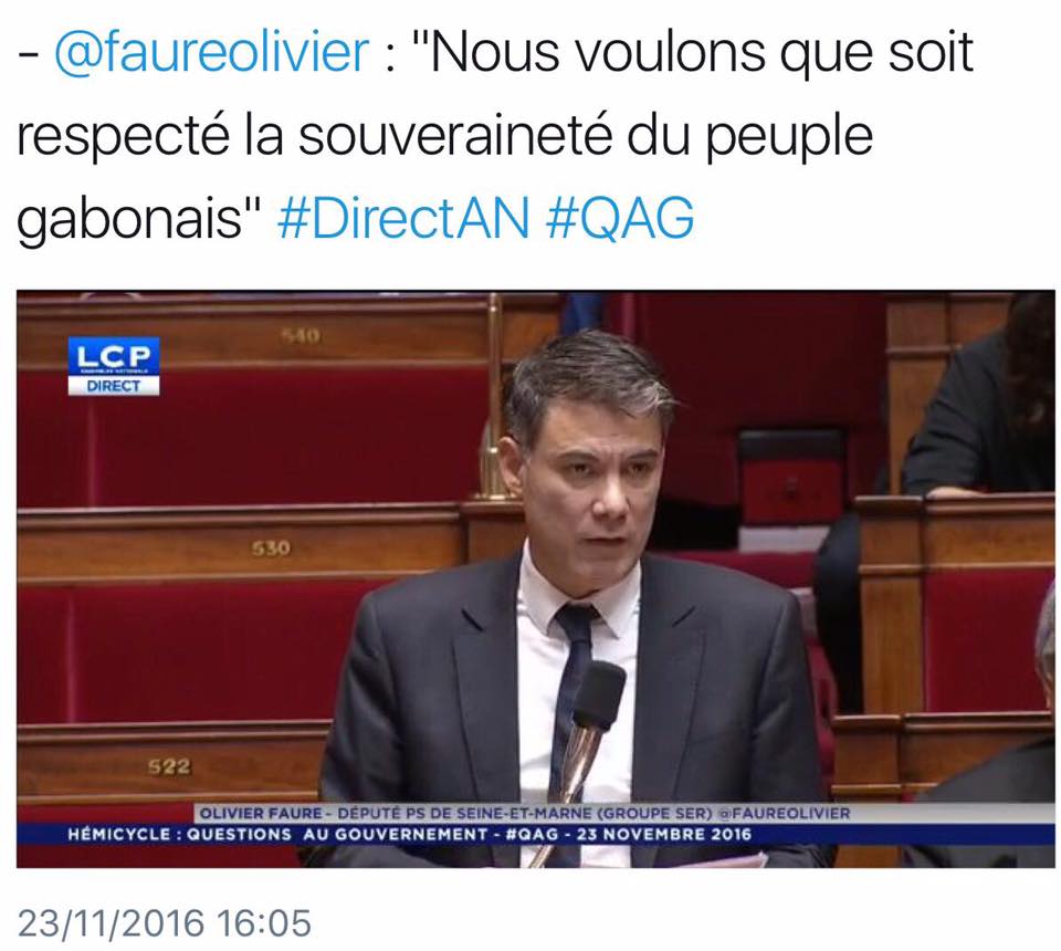 Ping-pong très chaud à l’Assemblée nationale française sur la situation politique au Gabon