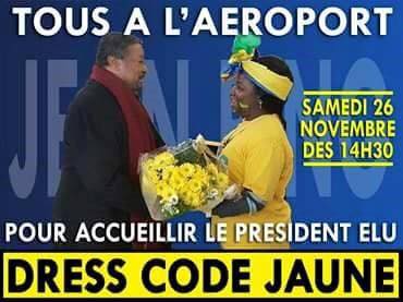 Vague de jaune samedi à Libreville pour accueillir Jean Ping