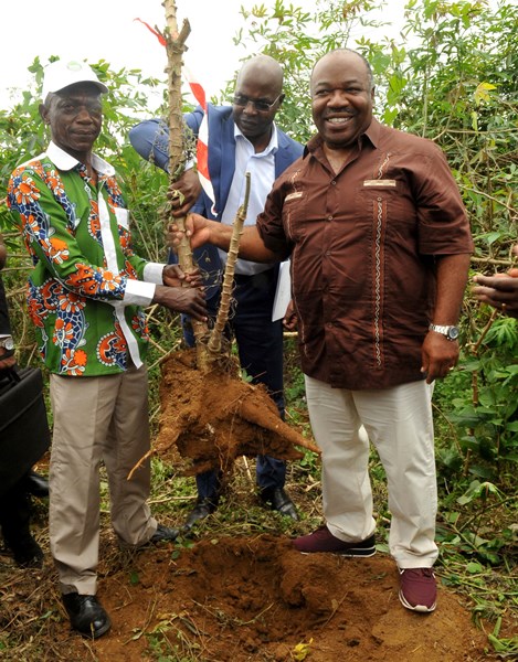Ali Bongo lance la 1ère campagne de récolte du projet graine