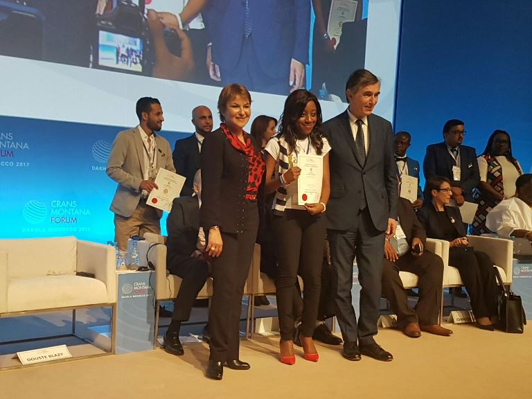 Leadership international : Dina Koussou primée New leader du futur par la fondation Crans Montana au Maroc