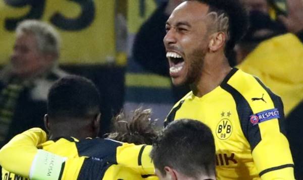 LDC : Aubameyang réalise un prestigieux triplé et le Borussia Dortmund file en quarts de finale