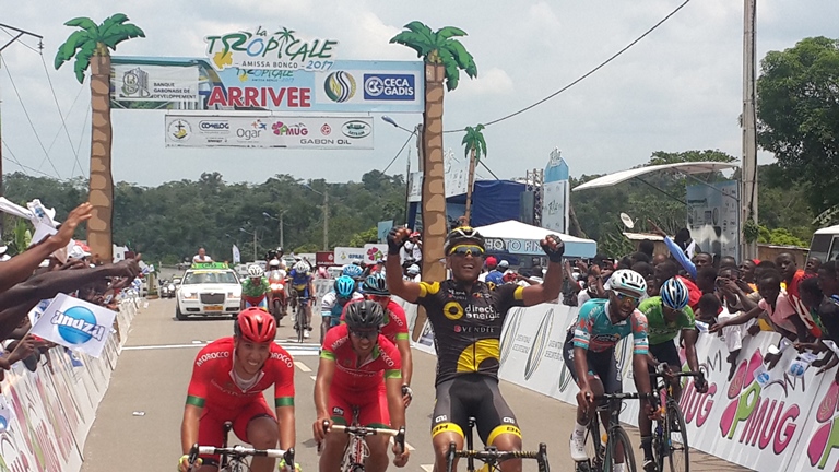 5ème étape de la Tropicale Amissa Bongo 2017 : Victoire du français Yohann Gene qui arrache le maillot jaune