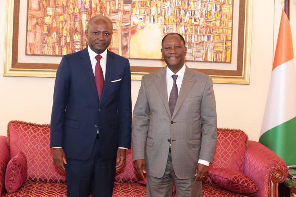 Bruno Ben Moubamba porteur d’un message d’amitié d’Ali Bongo à Alasane Ouatara