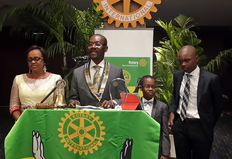 Jacques Locoh, nouveau président du Rotary Club Libreville Doyen