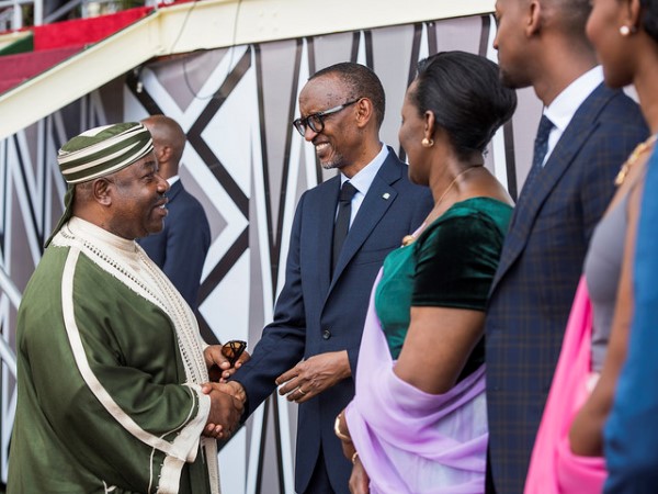 Ali Bongo à l’investiture de son ami Paul Kagamé