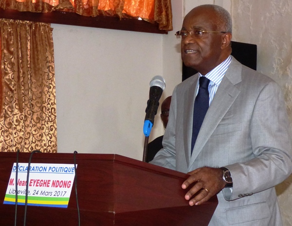 Eyeghe Ndong reporte sine die une conférence de presse prévue ce lundi
