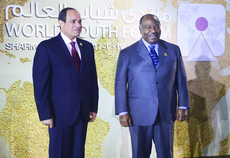 Ali Bongo en Egypte pour le forum mondial de la jeunesse