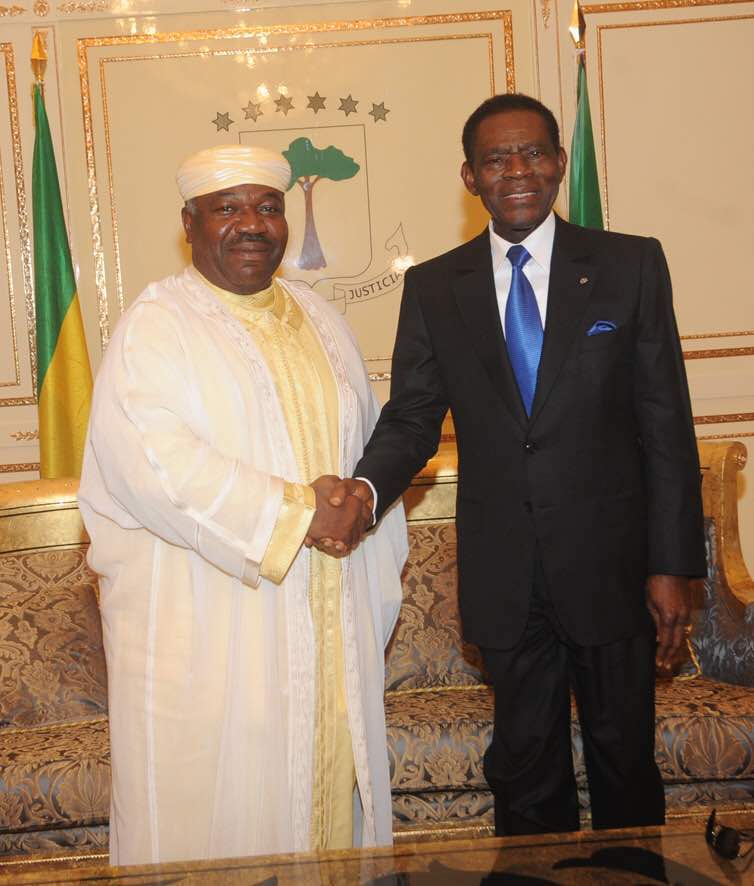 Ali Bongo chez le grand Obiang Nguéma
