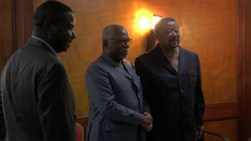 Guy Nzouba Ndama en consultation chez Jean Ping