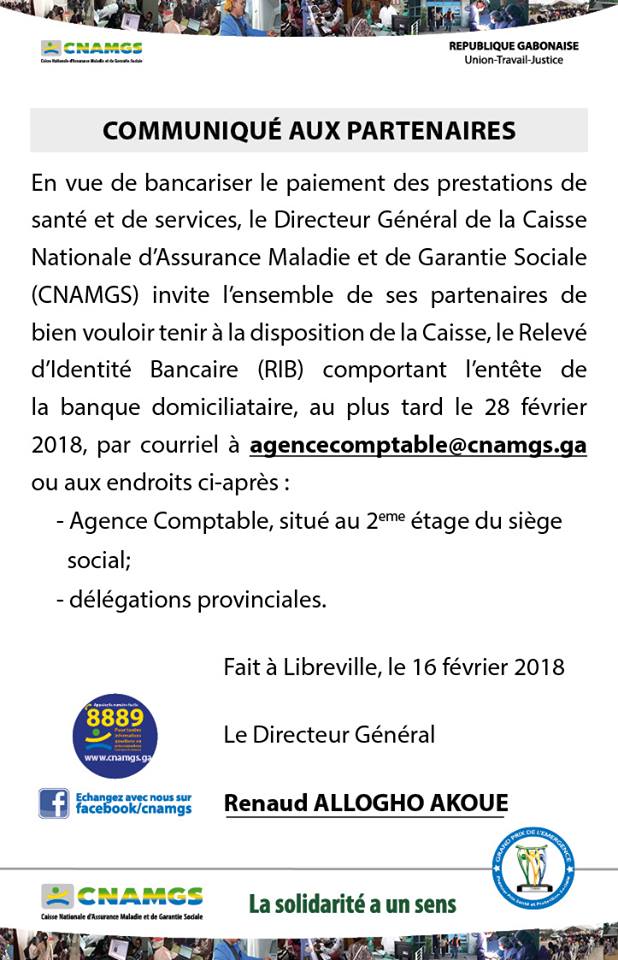 La CNAMGS veut bancariser le paiement de ses prestations