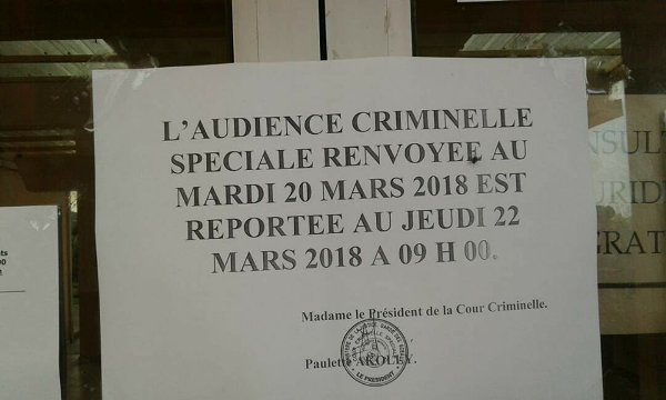 Urgent : le procès de Blaise Wada reporté au 22 mars prochain