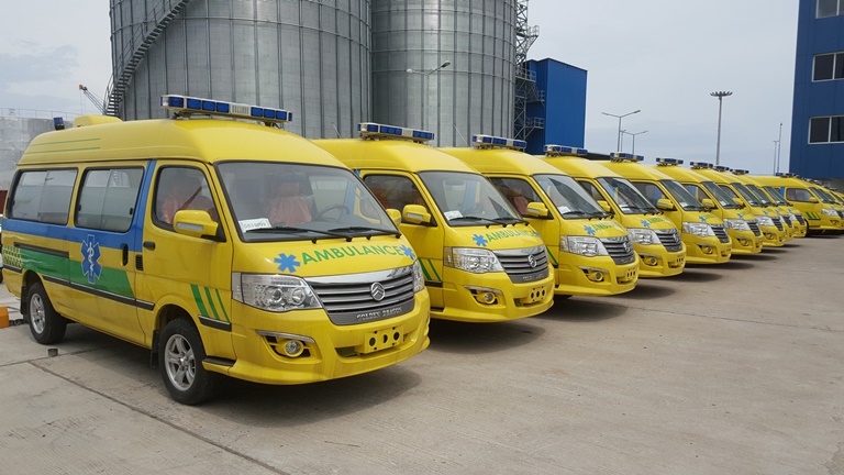 GSEZ offre 20 ambulances médicalisées aux hôpitaux du Gabon