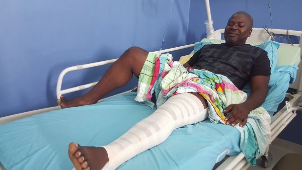 Le rédacteur en chef de Gabonactu.com opéré d’une jambe cassée