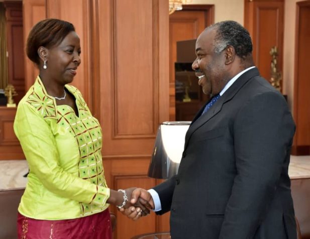 Louise Mushikiwabo en campagne à Libreville pour le poste de SG de l’OIF