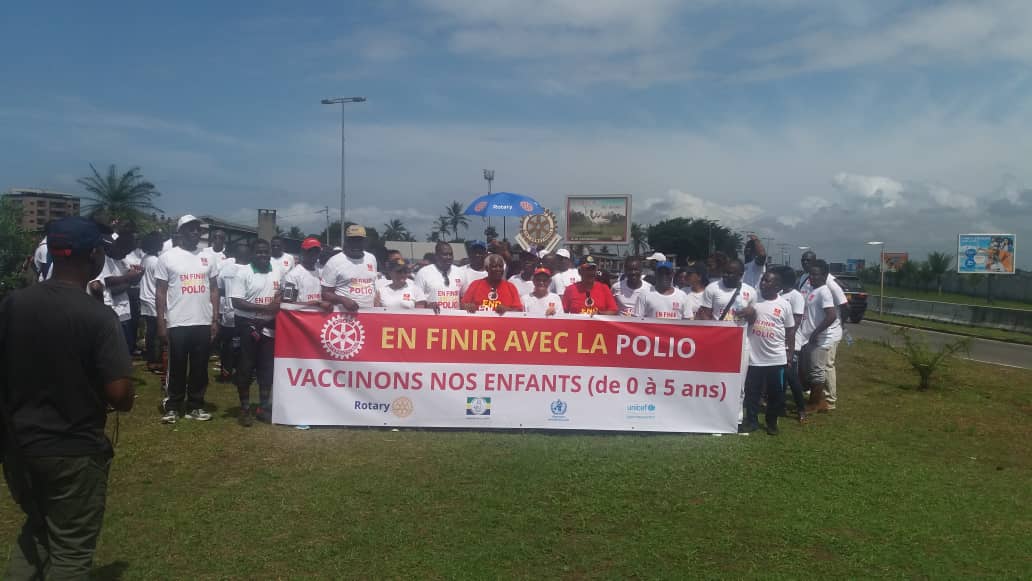 Une marche pour « booter » la poliomyélite hors du continent africain