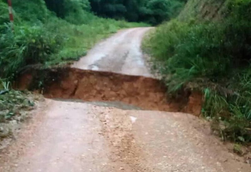 L’axe routier Tchibanga-Moabi coupé au niveau du pont sur la Douigny