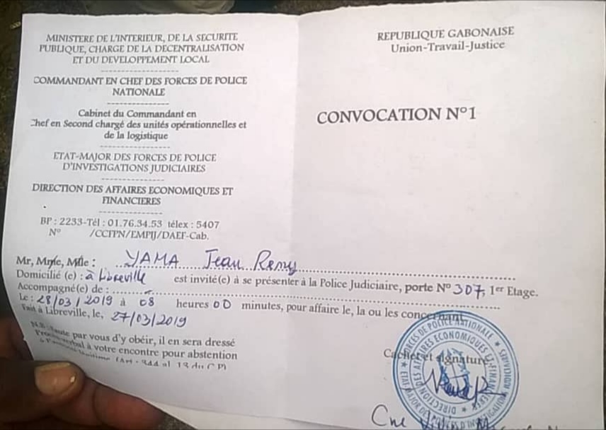 Le syndicaliste Jean Remy Yama convoqué à la police judiciaire ce jeudi à 8h