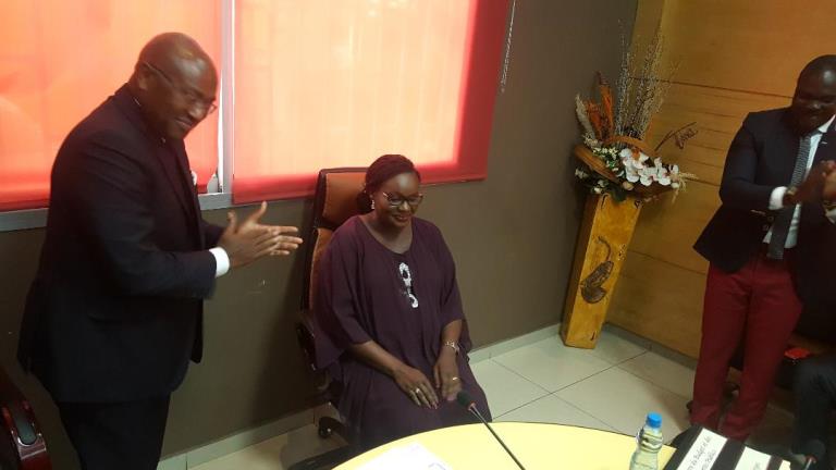 Edith Ekiri Mounombi épouse Oyoumi dans ses nouvelles fonctions de secrétaire générale du ministère du budget