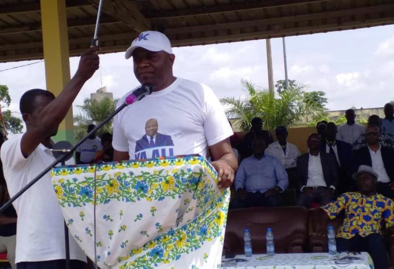 Cette terre d’Akieni est bénie parce que le plus illustre fils de cette contrée Ali Bongo Ondimba préside aux destinées de ce pays (Hermann Kamonomono)