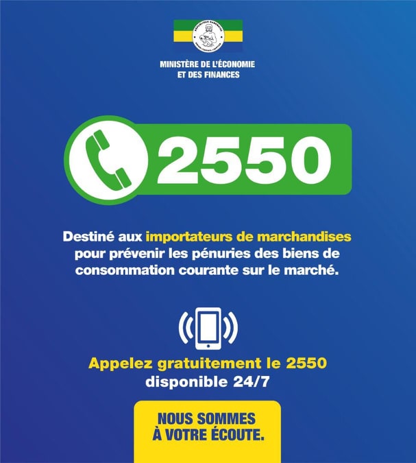 Coronavirus : un numéro vert pour éviter une pénurie de nourriture au Gabon